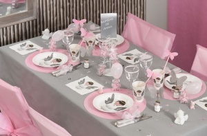 Bapt&ecirc;me Communion Mariage D&eacute;coration de table