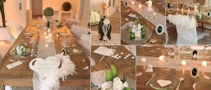 Bapt&ecirc;me Communion Mariage D&eacute;coration de table