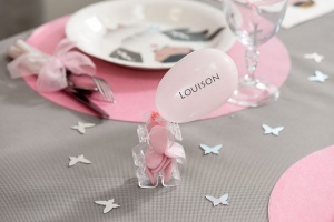 Bapt&ecirc;me Communion Mariage D&eacute;coration de table